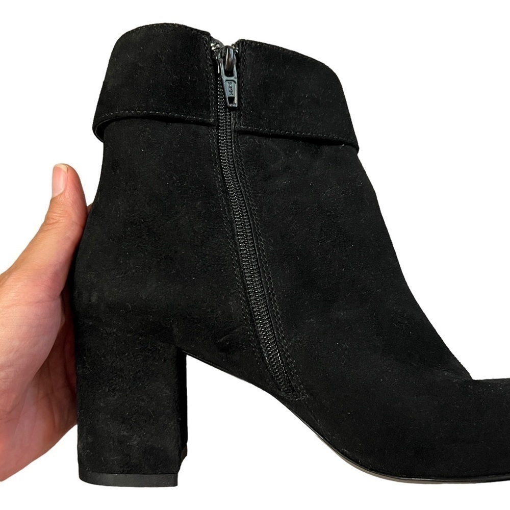 FORMENTINI Made in Italy Black Suede Leather Ankle Boots, Size 38 (US 7) - Picture 11 of 16